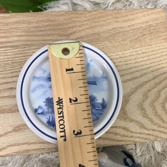 Bundle Of Small Dutch Themed Blue &  White Ceramic Decor Pieces Windmill - Picture 8 of 17